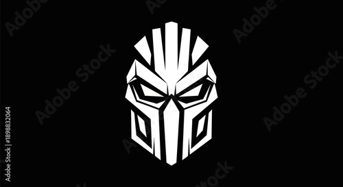 Abstract warrior mask symbol