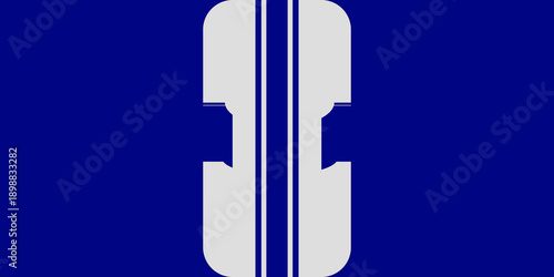 фотографія blue background with le mans silver strips in the middle