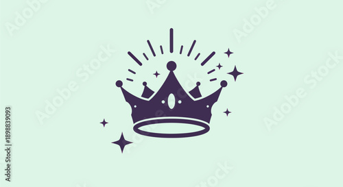 Royal crown symbol illustration