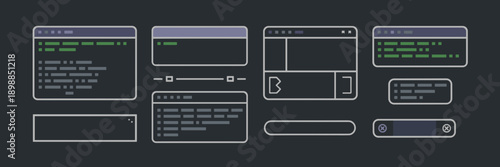 Clean dark command line interface set – For programming tutorials.