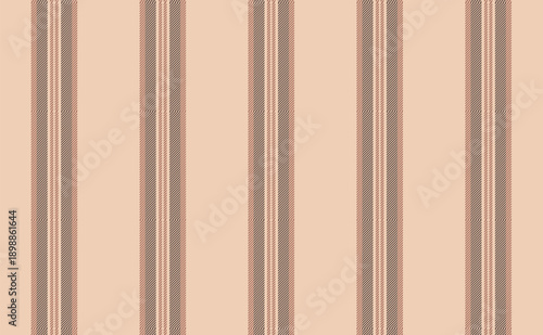Warm herringbone pinstripe seamless background, striped vector pattern in beige and cocoa brown for lifestyle or fashion branding