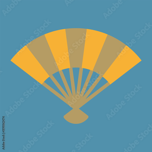 扇子のカラーアイコン
