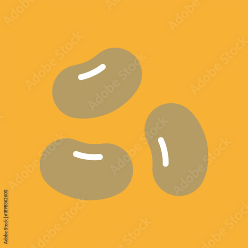 豆のカラーアイコン