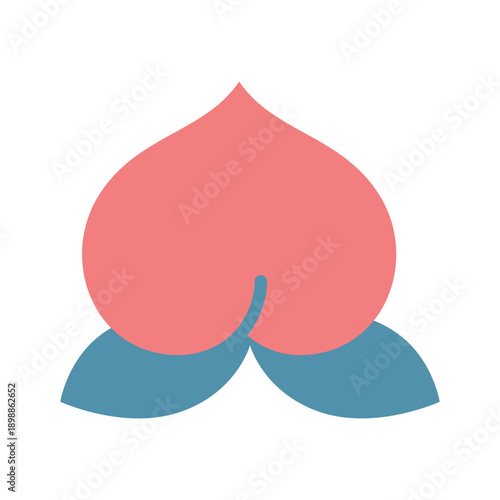 桃のカラーアイコン