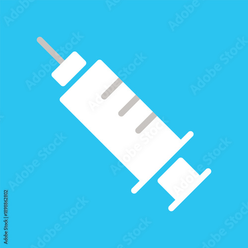 注射器のカラーアイコン