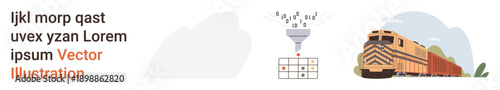 Big data analysis, technology integration, machine learning processes, digital interfaces, coding systems, transportation networks. Funnel filtering data to grid and train. Big data and technology