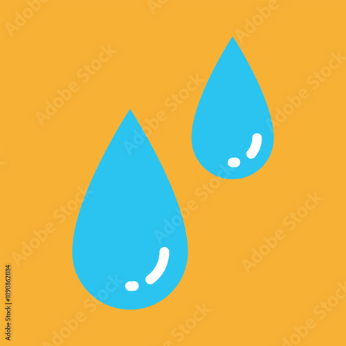 水滴のカラーアイコン