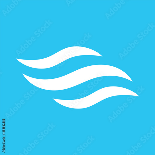 空気の流れイメージアイコン
