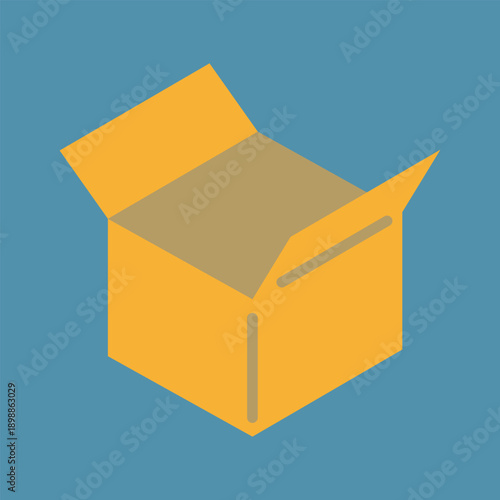 ダンボールのカラーアイコン