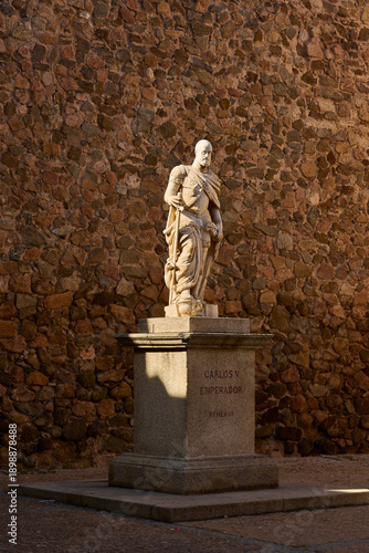 Bild auf Leinwand Statue of Carlos V the emperor