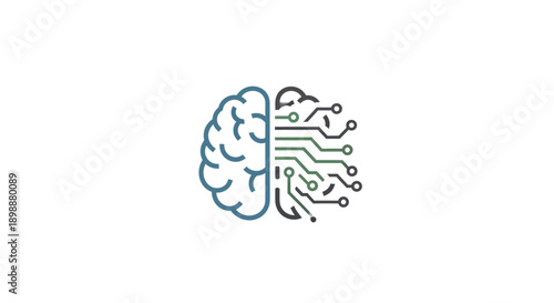 Brain with circuit board technology.