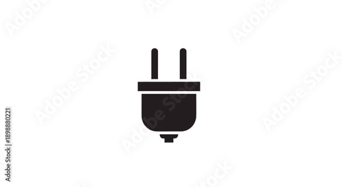 Electric plug icon power symbol.