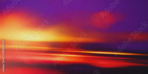 Foto Abstract blurred image featuring vibrant shades of red orange and purple with li