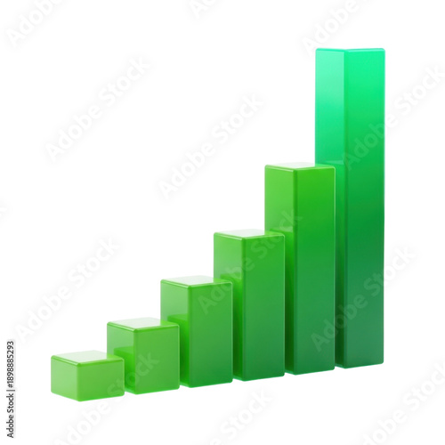 Free Download Green bar graph chart growth concept - GFXLoad