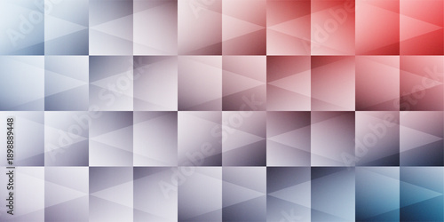 Abstract Geometric Grid Background with Triangular Patterns and Vibrant Multi-Color Grainy Gradient. Creative modern background. Clean minimalist geometric graphic. Wallpaper design