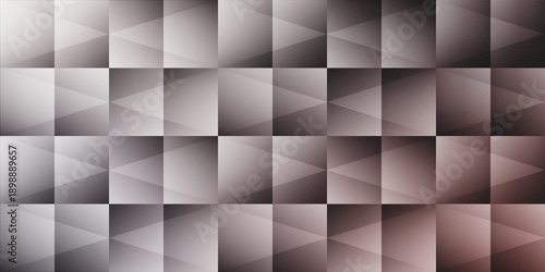 Abstract Geometric Grid Background with Triangular Patterns and Vibrant Multi-Color Grainy Gradient. Creative modern background. Clean minimalist geometric graphic. Wallpaper design