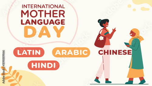 International Mother Language Day Illustration Celebrating Linguistic Diversity