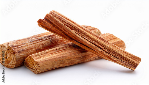 Close Up Macro Shot Of Sticks Of Agar Wood Or Agarwood Isolated On White Background The Incense Chips Used By Burning It Or For Arabian Oud Oils Or Bakhoor