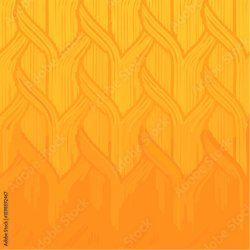 Motif tressé orange et jaune – texture décorative lumineuse et design géométrique