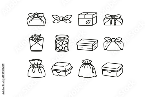 Image treats simple lid vector generation repurposed burlap box jar tin soft