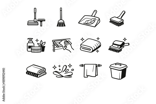 Splash generation hanging upright simple image corner vector planter icon squeegee mat