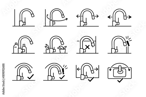 Rear obstacle avoidance icon silhouettes generation backsplash from safety image vector simple