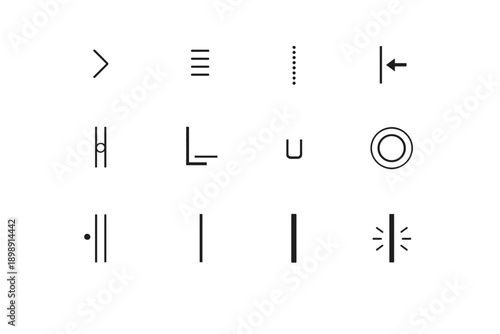 Generation affordance vector line simple hover notch rail image chevron icon expand