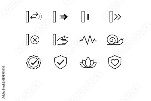 Throttled icon animation alternative vector zigzag mark generation simple badge expand reliability
