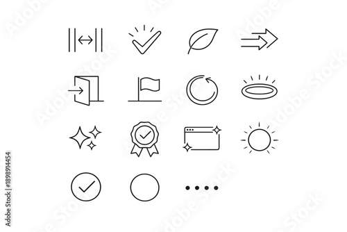 Stable vector badge simple indicator image exit experience generation icon flow halo