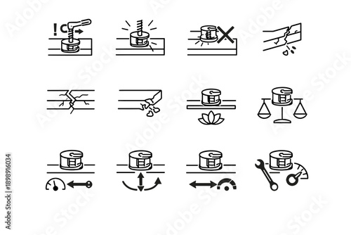 Awareness warning cam vector material torque minimalist near logic icon crossed wardrobe