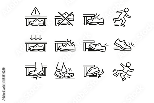 Toe space icon vector positioned rack precision minimalist silhouette shoe focus calm
