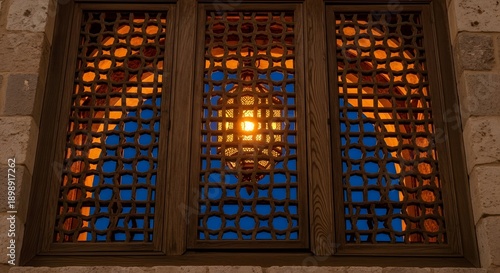 Stained Glass Window Detail 1.