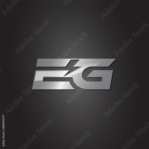 letter initial EG electric logo monogram
