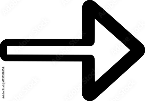 Arrow icon in glyph style
