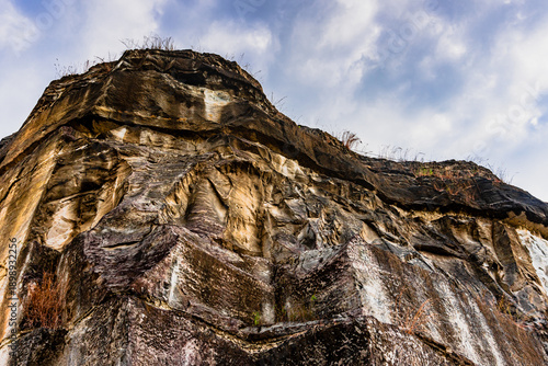 Tebing Breksi or Breccia Cliff, a Former Mining Area that was Transformed into a Tourist Location, at Yogyakarta, Indonesia. 