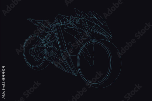 super fast and sophisticated motorbike	