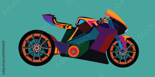 super fast and sophisticated motorbike