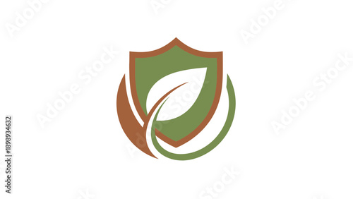 Elegant Badge Style Vector Icon for Sustainability and Environmental Protection. transparent.