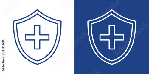 Hygiene Blue And White Icon Style Collection