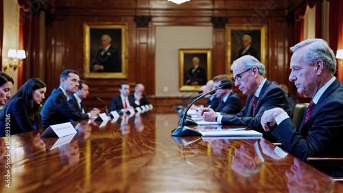 Testimony Under Scrutiny. Committee Observes Witness Testimony And Procedural Questions. Witness Delivers Statements As Committee Reviews Notes And Records Proceedings