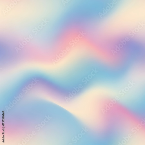 Soft Pastel Color Gradient Background with Smooth Wavy Blurry Hues