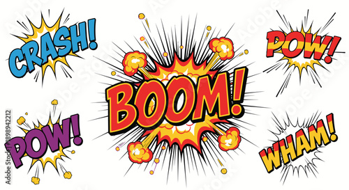 comic book explosion words