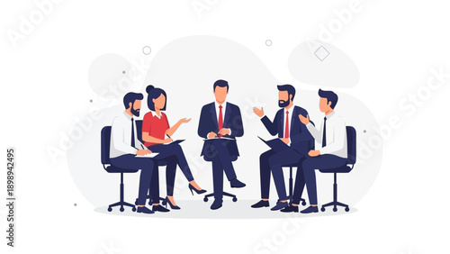 Business Meeting Team Collaboration Discussion Group