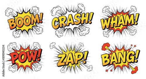 comic book explosion words