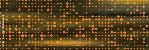 Poker abstract casino bokeh pattern of chaotic playing cards icons in space.