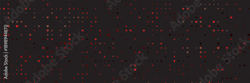 Casino background. Falling golden glowing playing cards on black background. Sparkling hearts, clubs, diamonds and spades on dark. Online gambling concept. VIP abstract vector illustration.