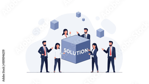 Teamwork Solution Business Concept