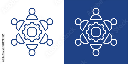 Alliance Blue And White Icon Style Collection