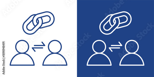 Joint Venture Blue And White Icon Style Collection