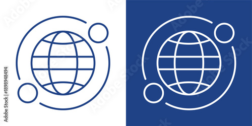 Network Blue And White Icon Style Collection